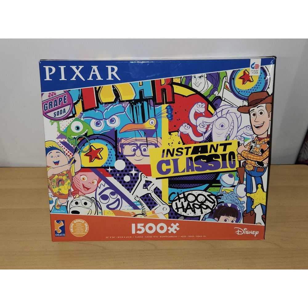Ceaco - 1500 Piece Puzzle - Disney Pixar Grafitti - Includes Poster